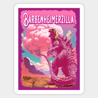 Barbenheimerzilla Sticker